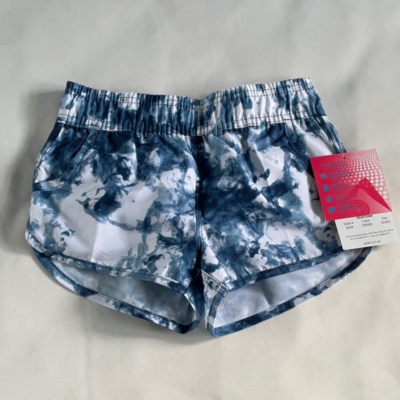 Kanu sur boart short puf-50 Girls color Denim size XL 6X - Picture 1 of 7